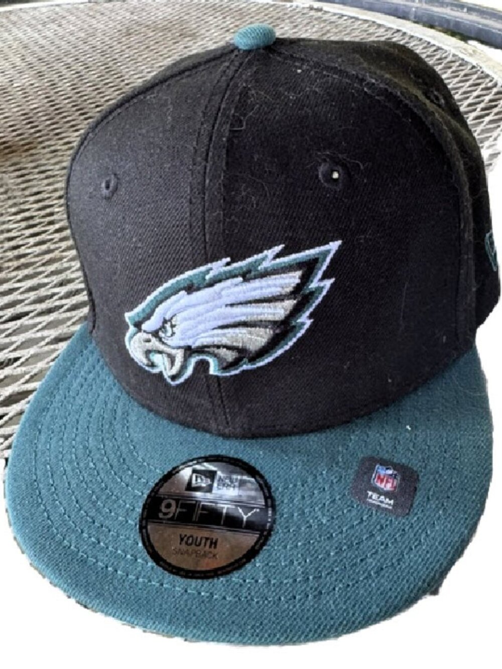 Philadelphia Eagles Kids New Era Youth Baycik 9FIFTY Snapback Adjustable Ballcap